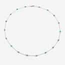 1.80 Carat Genuine Emerald .925 Sterling Silver Necklace-13