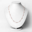 1.62 Carat Genuine Morganite .925 Sterling Silver Necklace-6