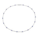 1.80 Carat Genuine Tanzanite .925 Sterling Silver Necklace-5