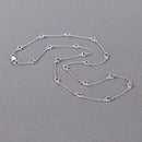 1.80 Carat Genuine Tanzanite .925 Sterling Silver Necklace-7
