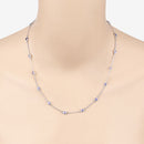 1.80 Carat Genuine Tanzanite .925 Sterling Silver Necklace-8