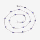 1.80 Carat Genuine Tanzanite .925 Sterling Silver Necklace-11