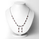 7.65 Carat Genuine Garnet .925 Sterling Silver Necklace-5