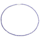 21.50 Carat Genuine Tanzanite .925 Sterling Silver Necklace-4