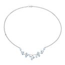 7.36 Carat Genuine Blue Topaz .925 Sterling Silver Necklace-7