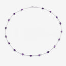 6.12 Carat Genuine Amethyst .925 Sterling Silver Necklace-13