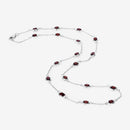 8.10 Carat Genuine Garnet .925 Sterling Silver Necklace-12