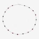 8.10 Carat Genuine Garnet .925 Sterling Silver Necklace-13