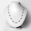 8.10 Carat Genuine Garnet .925 Sterling Silver Necklace-6