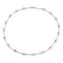 14K Rose Gold Plated 4.50 Carat Genuine Morganite .925 Sterling Silver Necklace-3