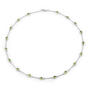 6.30 Carat Genuine Peridot .925 Sterling Silver Necklace-5