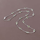 6.30 Carat Genuine Peridot .925 Sterling Silver Necklace-7