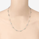 6.30 Carat Genuine Peridot .925 Sterling Silver Necklace-8