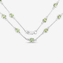 6.30 Carat Genuine Peridot .925 Sterling Silver Necklace-10
