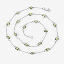 6.30 Carat Genuine Peridot .925 Sterling Silver Necklace-11