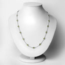 6.30 Carat Genuine Peridot .925 Sterling Silver Necklace-6