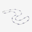 5.94 Carat Genuine Tanzanite .925 Sterling Silver Necklace-12