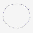 5.94 Carat Genuine Tanzanite .925 Sterling Silver Necklace-13