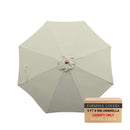 9ft Market Patio Umbrella 8 Rib Replacement Canopy Natural-1