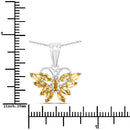 1.32 Carat Genuine Citrine .925 Sterling Silver Pendant-3