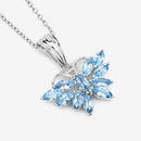 1.76 Carat Genuine Swiss Blue Topaz .925 Sterling Silver Pendant-8