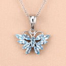 1.76 Carat Genuine Swiss Blue Topaz .925 Sterling Silver Pendant-9