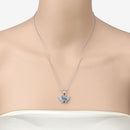 1.76 Carat Genuine Swiss Blue Topaz .925 Sterling Silver Pendant-10