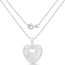 0.52 Carat Genuine White Diamond .925 Sterling Silver Pendant-4