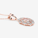 0.52 Carat Genuine Morganite and White Topaz .925 Sterling Silver Pendant-11