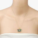 1.91 Carat Genuine Emerald and White Zircon .925 Sterling Silver Pendant-10
