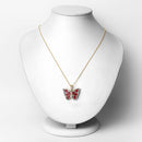 2.07 Carat Genuine Ruby and White Zircon .925 Sterling Silver Pendant-6