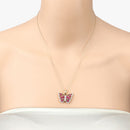 2.07 Carat Genuine Ruby and White Zircon .925 Sterling Silver Pendant-10