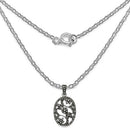 0.28 Carat Genuine Black Diamond .925 Sterling Silver Pandent-5