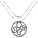 0.22 Carat Genuine Green Diamond .925 Sterling Silver Pendant-4