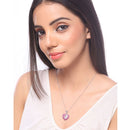 2.65 Carat Genuine Ruby and White Sapphire .925 Sterling Silver Pendant-5