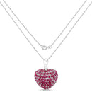 8.58 Carat Genuine Ruby .925 Sterling Silver Pendant-2