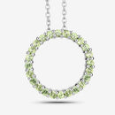 0.84 Carat Genuine Peridot .925 Sterling Silver Pendant-8