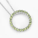 0.84 Carat Genuine Peridot .925 Sterling Silver Pendant-9