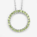 0.84 Carat Genuine Peridot .925 Sterling Silver Pendant-13