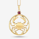 0.33 Carat Genuine Ruby .925 Sterling Silver Pendant-8