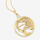 0.32 Carat Genuine Blue Topaz .925 Sterling Silver Pendant-9