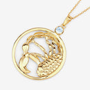 0.32 Carat Genuine Blue Topaz .925 Sterling Silver Pendant-10