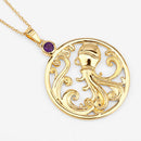 0.24 Carat Genuine Amethyst .925 Sterling Silver Pendant-6