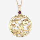 0.24 Carat Genuine Amethyst .925 Sterling Silver Pendant-8