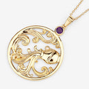 0.24 Carat Genuine Amethyst .925 Sterling Silver Pendant-9