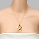 0.24 Carat Genuine Amethyst .925 Sterling Silver Pendant-14
