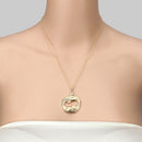 0.22 Carat Genuine Aquamarine .925 Sterling Silver Pendant-14