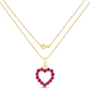 0.43 Carat Genuine Ruby 10K Yellow Gold  Pendant-6