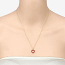 0.43 Carat Genuine Ruby 10K Yellow Gold  Pendant-12