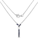 0.72 Carat Genuine Blue Sapphire .925 Sterling Silver Pendant-4